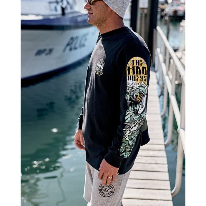 TMH SHRED TIL YOURE DEAD | LS TEE - VINTAGE BLACK