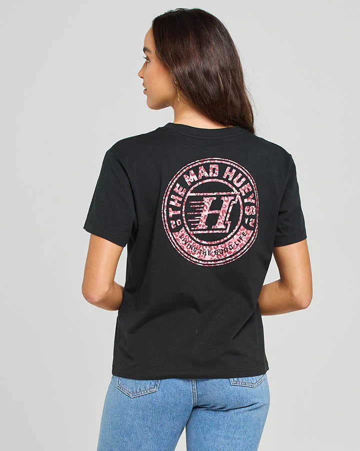 TMH HUEYS H SERIES | WOMENS SS TEE - BLACK - Size L