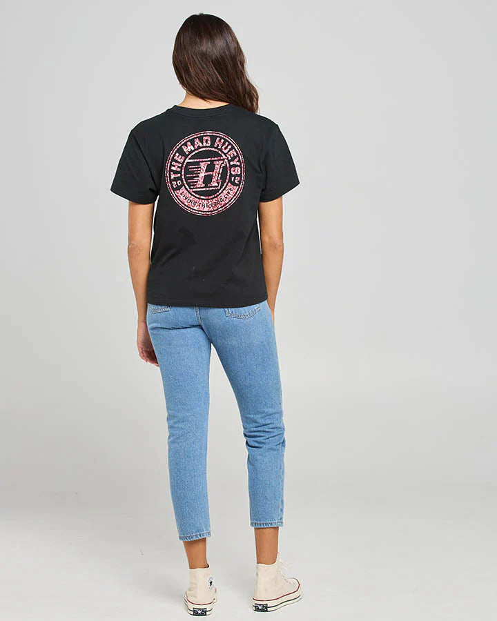 TMH HUEYS H SERIES | WOMENS SS TEE - BLACK - Size L