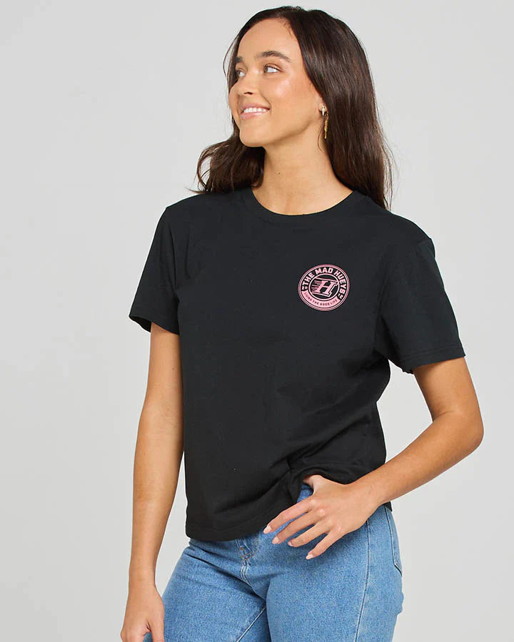 TMH HUEYS H SERIES | WOMENS SS TEE - BLACK - Size L