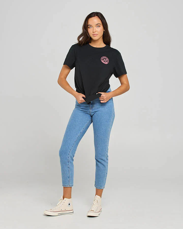 TMH HUEYS H SERIES | WOMENS SS TEE - BLACK - Size L