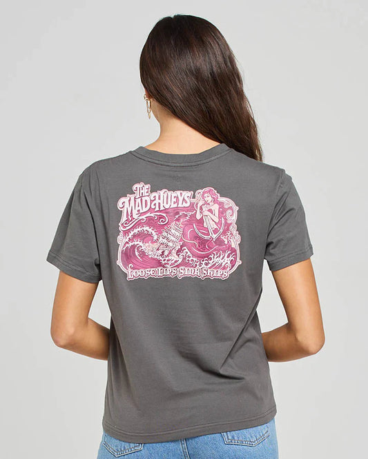 TMH LOOSE LIPS SINK SHIPS | WOMENS SS TEE - CHARCOAL