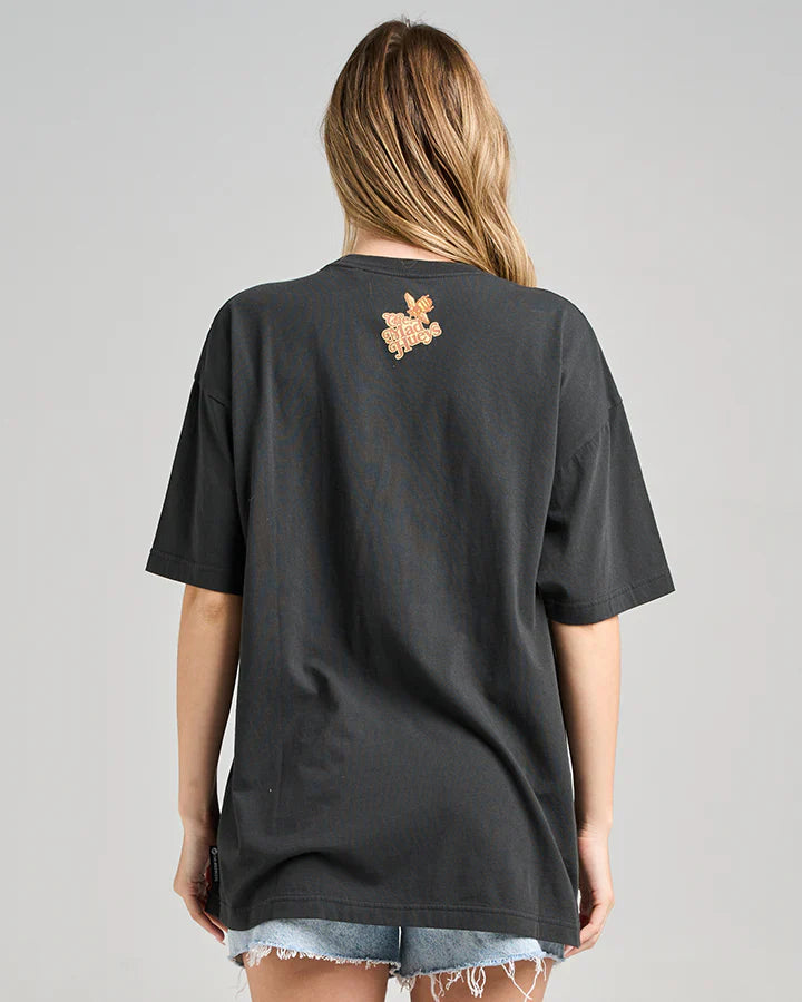 TMH SUNFLOWER ANCHOR | WOMENS OVERSIZED SS TEE - TheSquarePeg