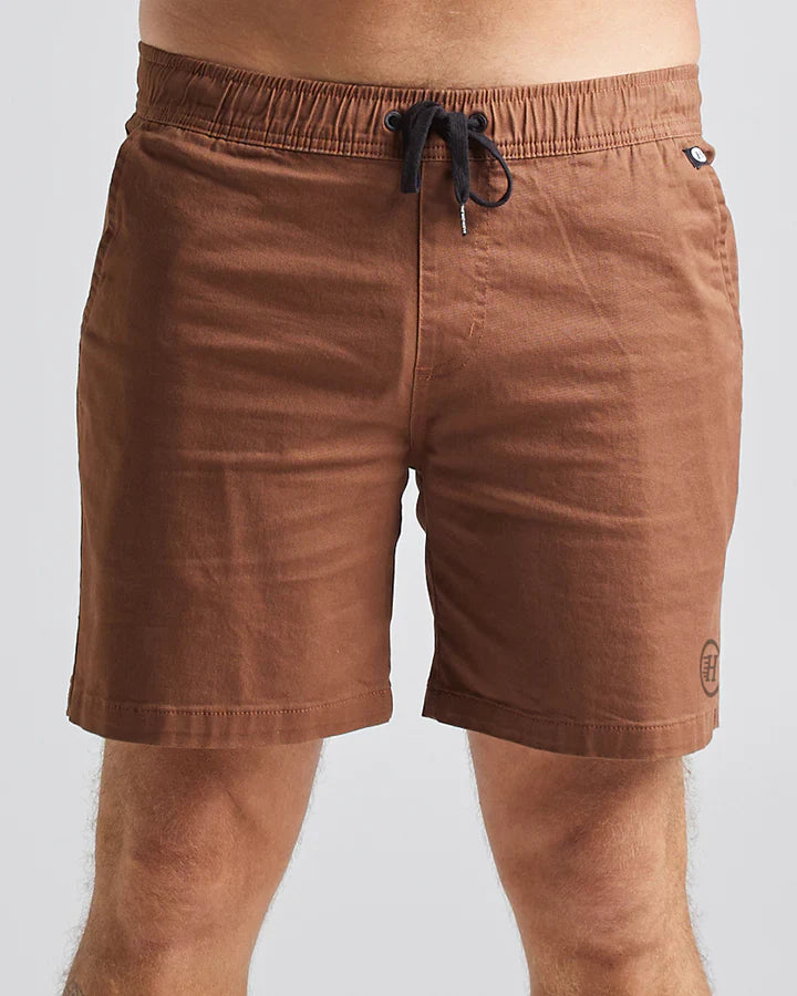 THE MAD HUEYS - STRANDED ELASTIC CHINO 18" WALNUT - 30