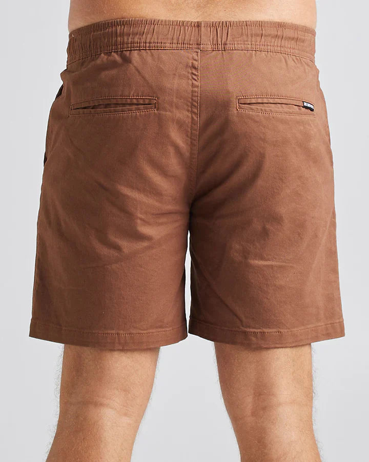 THE MAD HUEYS - STRANDED ELASTIC CHINO 18" WALNUT - 30