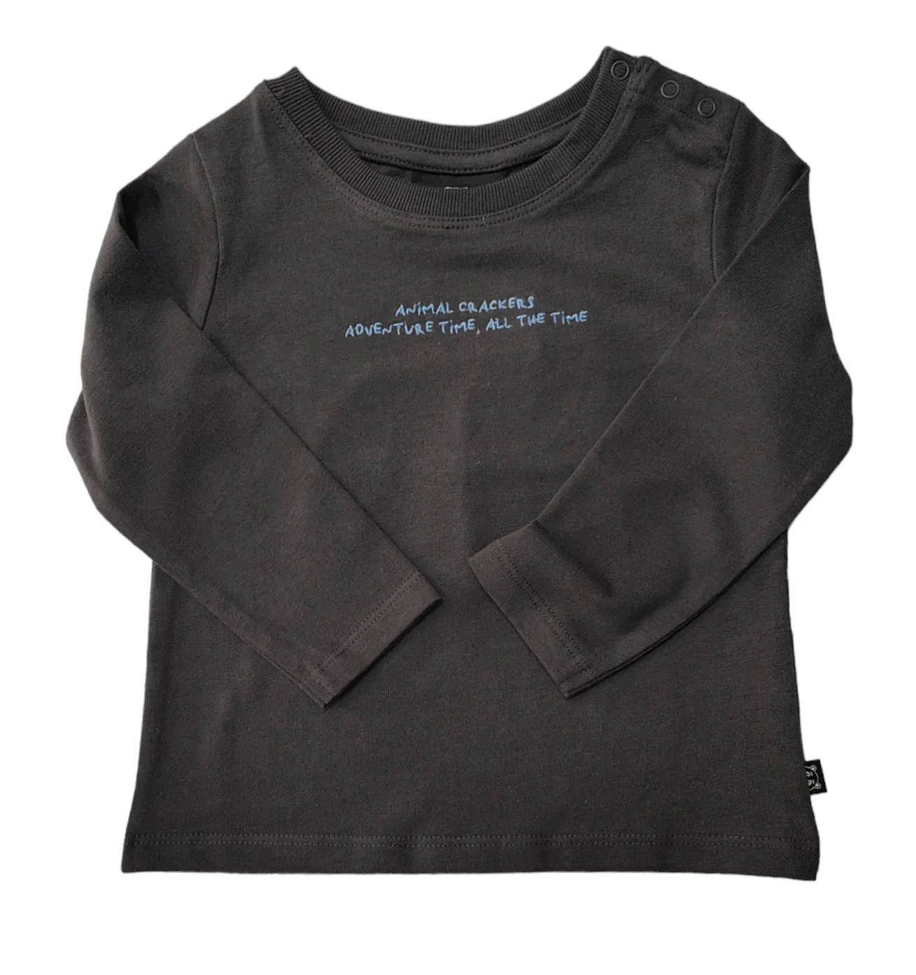 Animal Crackers Adventure L/S Tee Charcoal
