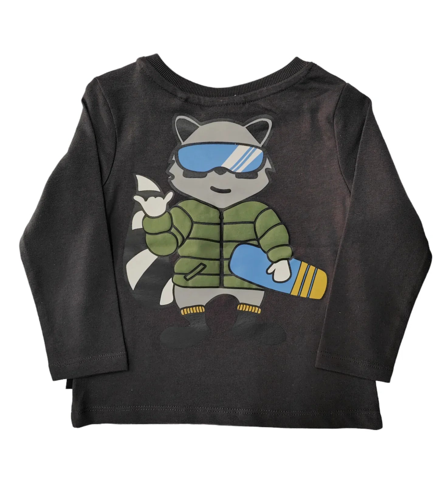 Animal Crackers Adventure L/S Tee Charcoal