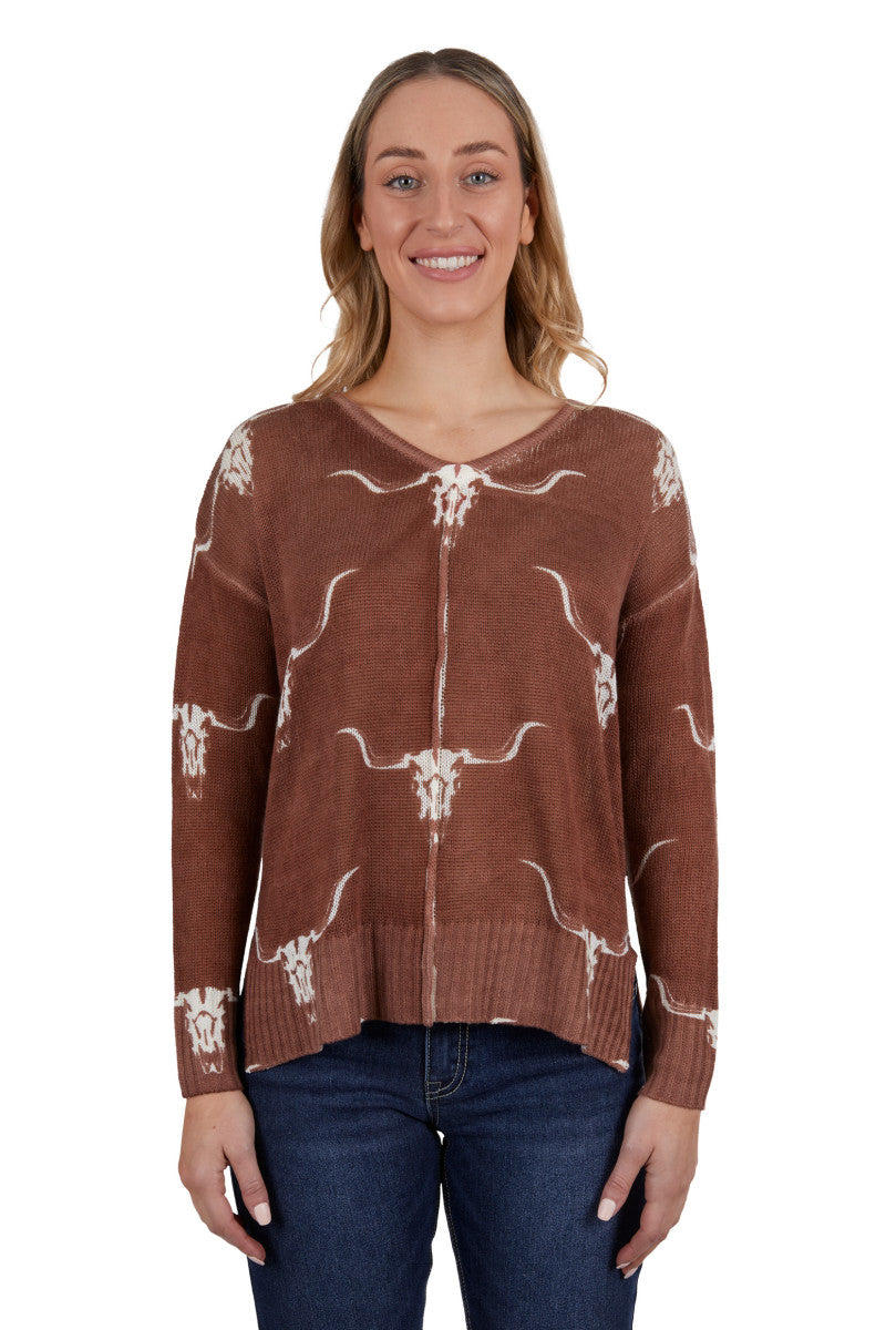 Pure Western Womens Veola Knitted Pullover L 10