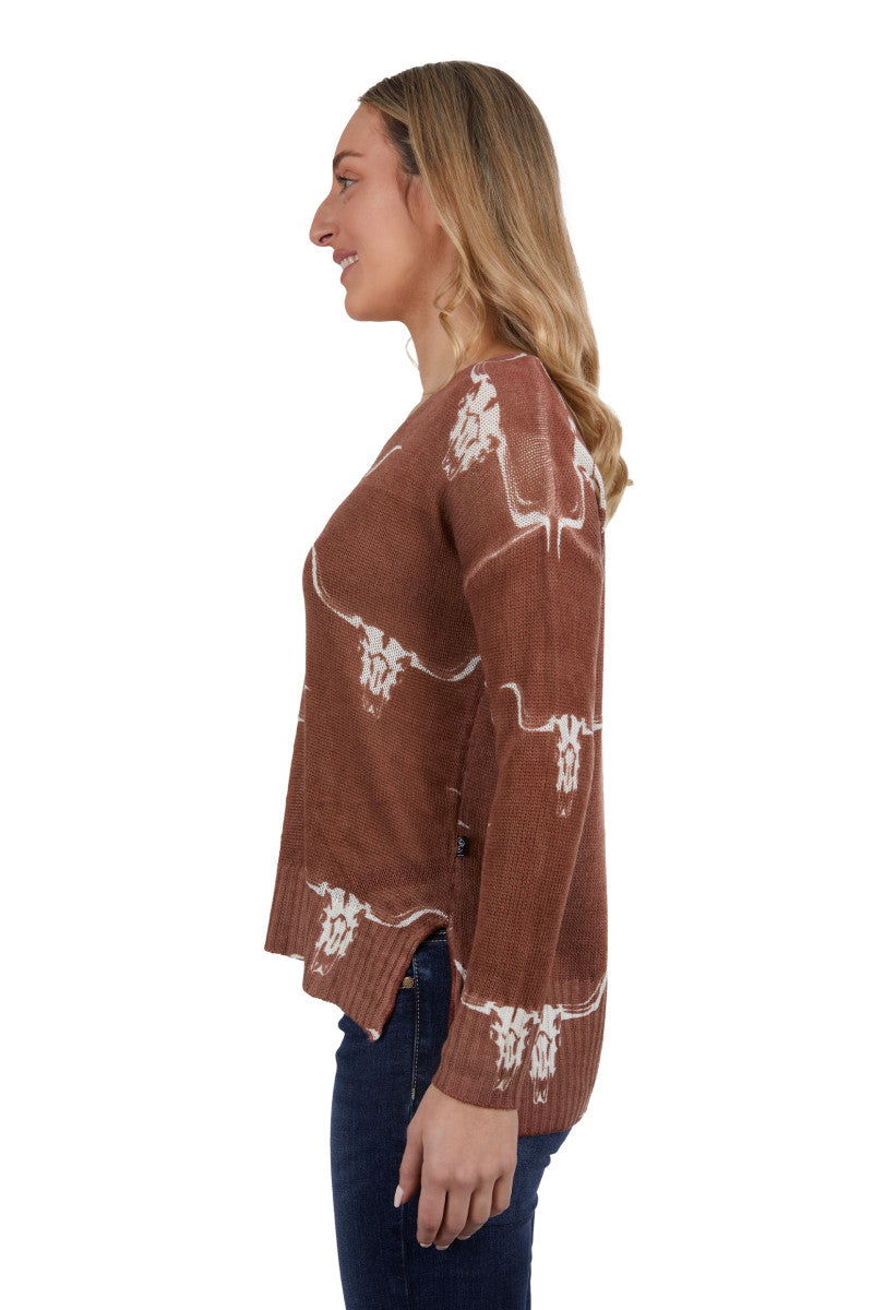 Pure Western Womens Veola Knitted Pullover L 10