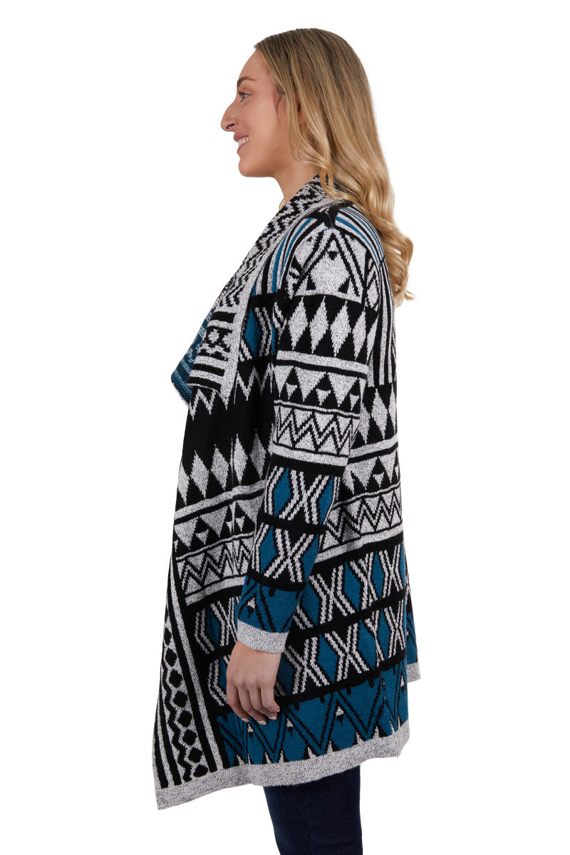 Pure Western Womens Diane Knitted Cardigan XS