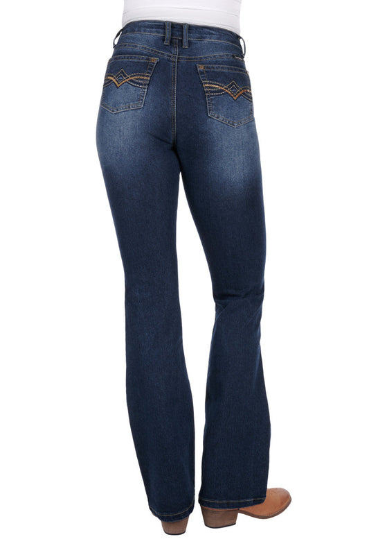 Pure Western Womens Brady Hi Rise Boot Cut Jean L 12