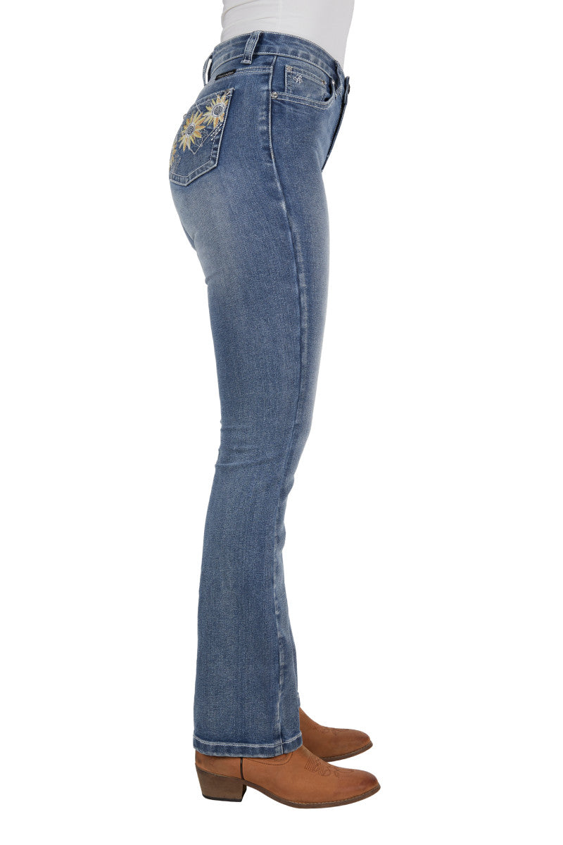 Pure Western Womens Amy Hi Rise Boot Cut Jean - TheSquarePeg