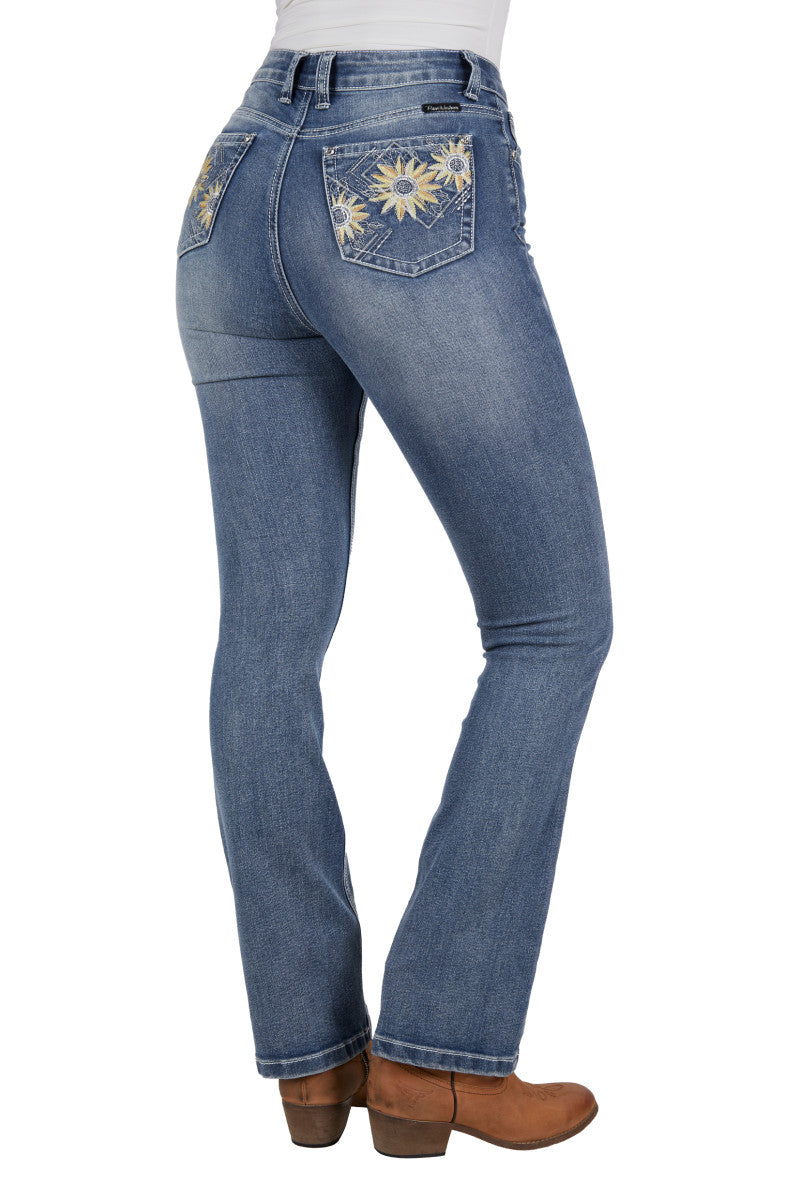 Pure Western Womens Amy Hi Rise Boot Cut Jean - TheSquarePeg