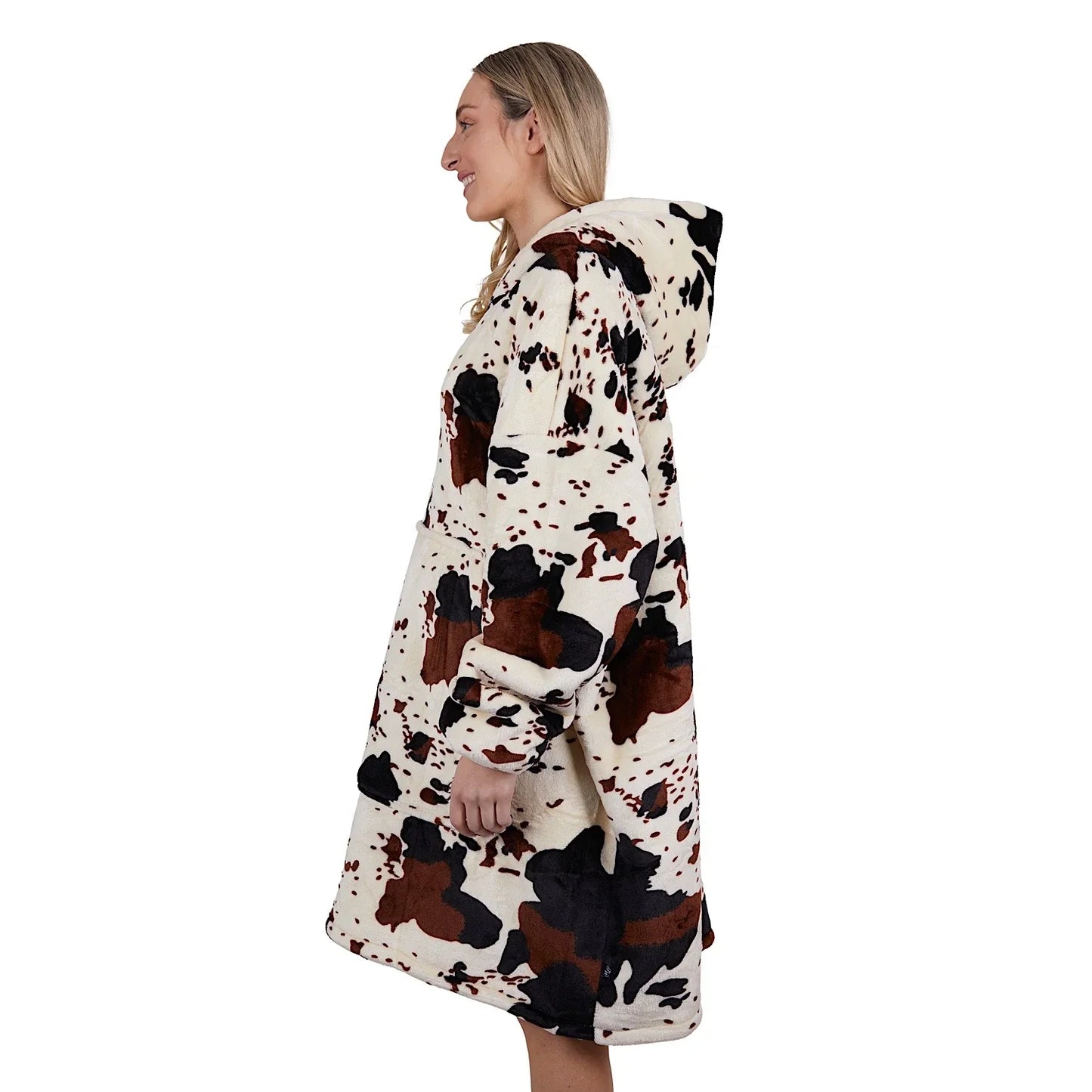 Pure Western PW Cow Print Snuggle Hoodie