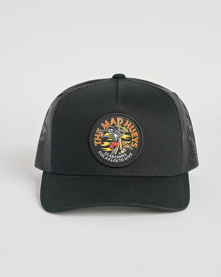 TMH SEARCHING FOR SOME FKS | TWILL TRUCKER - BLACK - TheSquarePeg