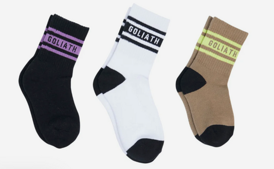 ST GOLIATH- DUKE SOCKS - 3 PK - SIZE 5-8 - 3-5 Years - TheSquarePeg