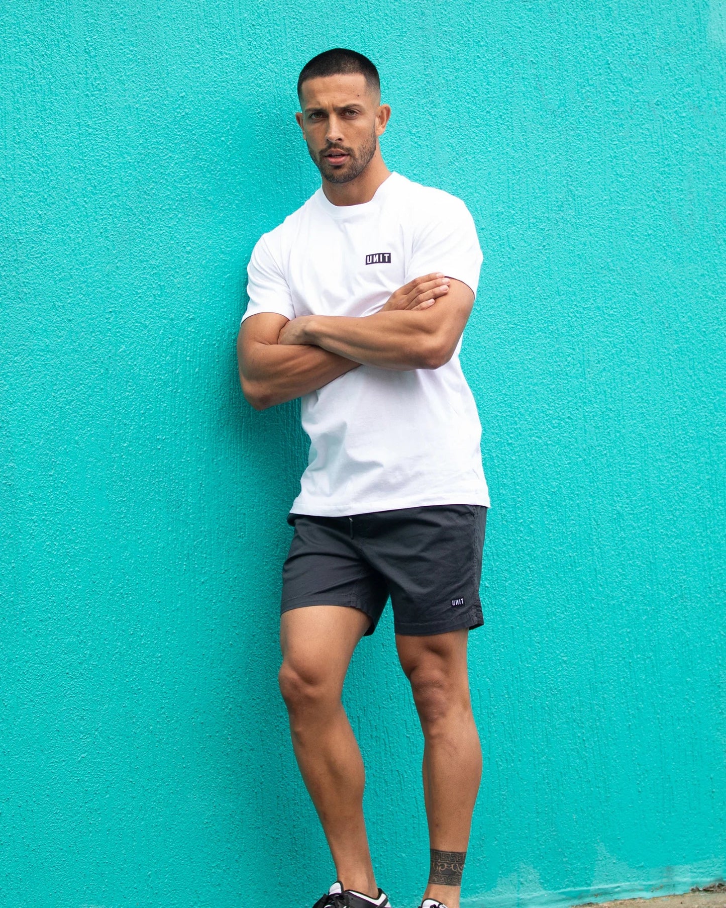 UNIT Mens Shorts - Stone Black Sml