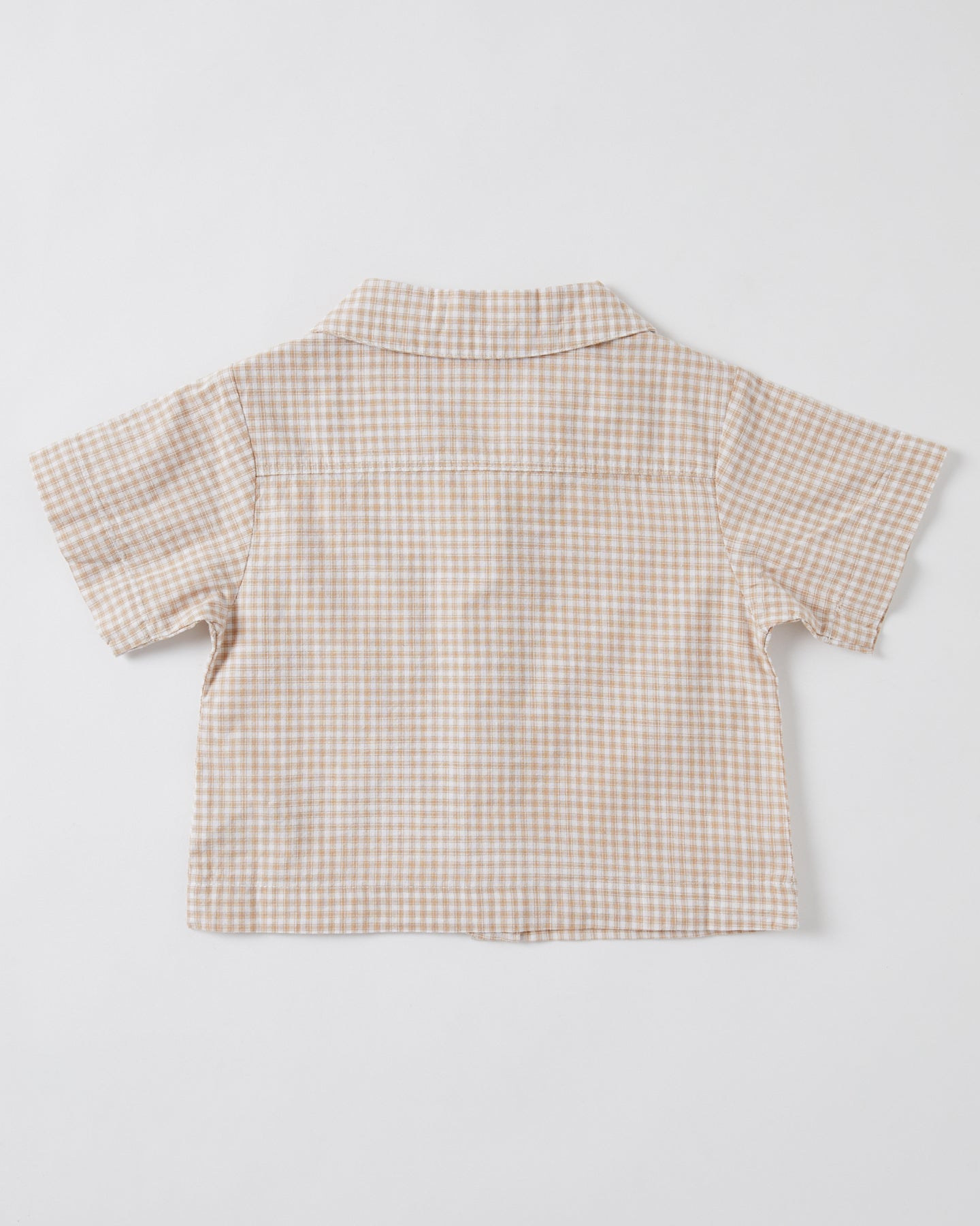 Eve Girl Sadie Check Shirt Tan 3-6