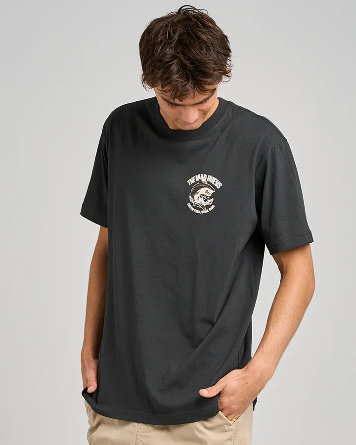 TMH ANCHOR SHARK | SS TEE - VINTAGE BLACK