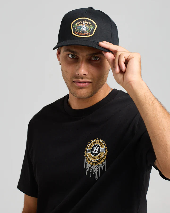 TMH COOKEDATOO | TWILL SNAPBACK - BLACK - TheSquarePeg