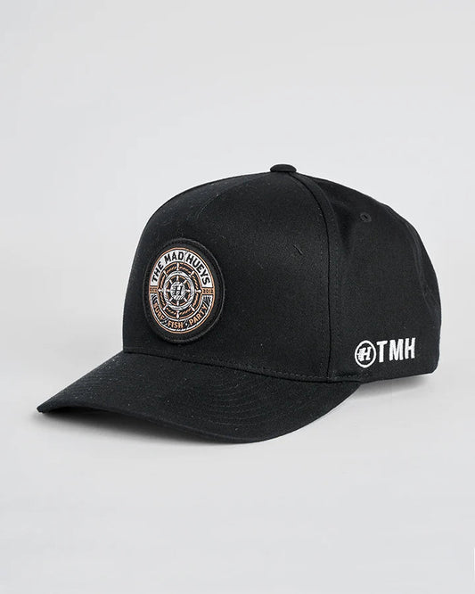 TMH HUEYS SHIP WHEEL | TWILL SNAPBACK - BLACK - TheSquarePeg