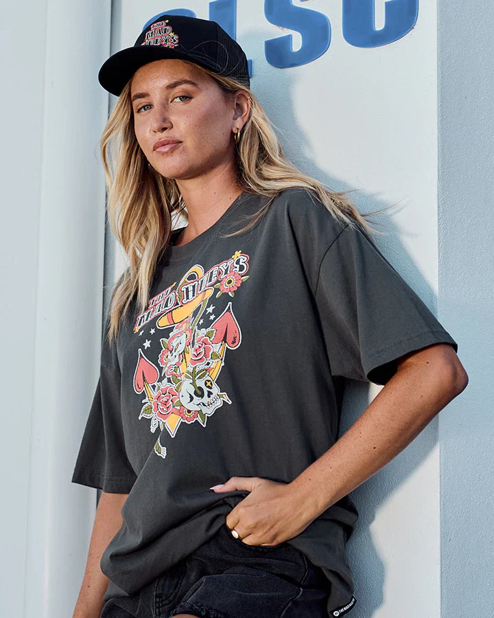 TMH SKULL TATTOO | WOMENS OVERSIZED SS TEE - TheSquarePeg