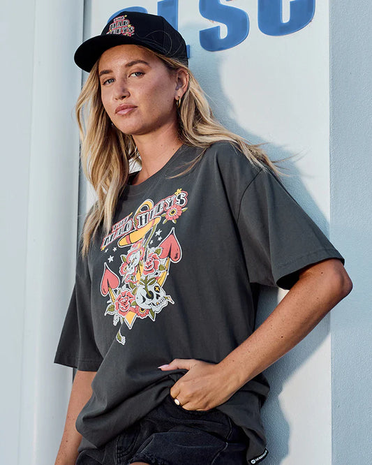 TMH SKULL TATTOO | WOMENS OVERSIZED SS TEE - TheSquarePeg