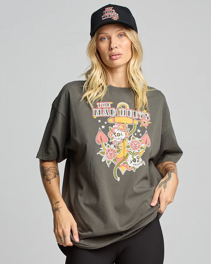 TMH SKULL TATTOO | WOMENS OVERSIZED SS TEE - TheSquarePeg