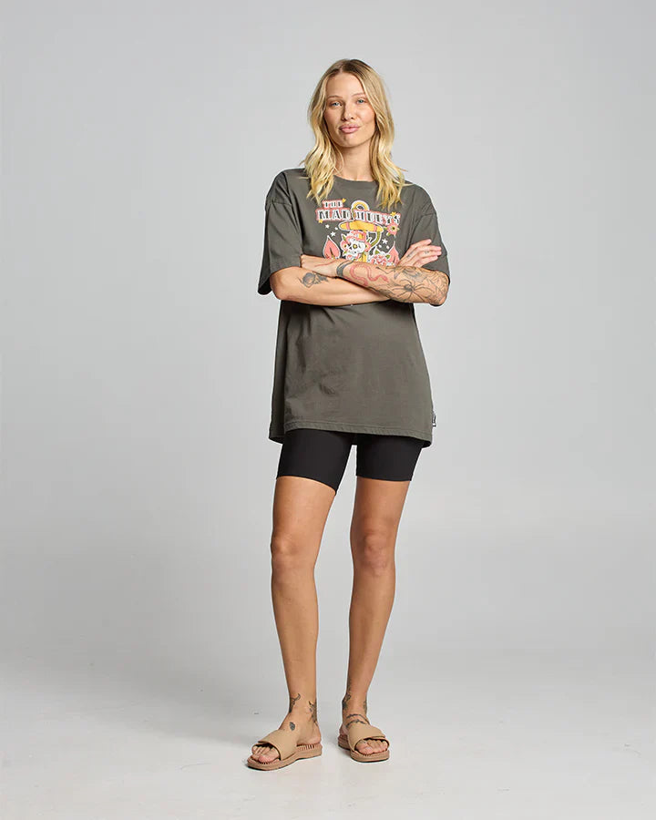 TMH SKULL TATTOO | WOMENS OVERSIZED SS TEE - TheSquarePeg