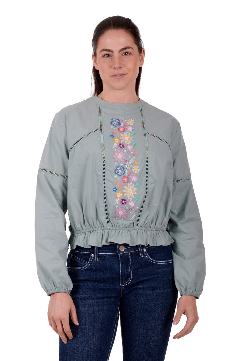 Wrangler Womens Ryleigh L/S Blouse - TheSquarePeg