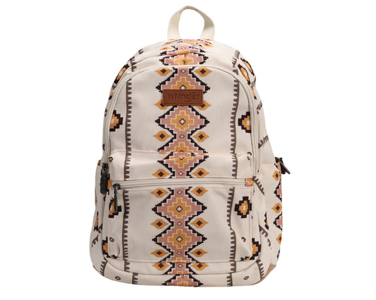 Wrangler SouthWestern Canvas Backpack Natural