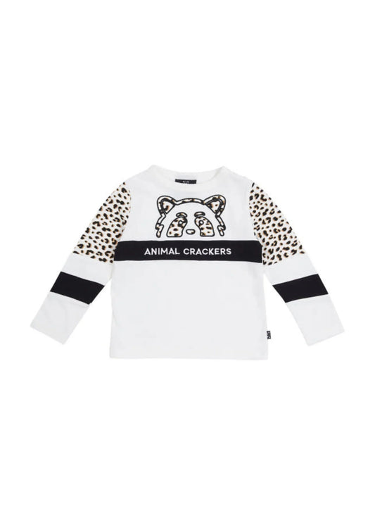 Animal Crackers Annie LS Tee Vintage White Baby - TheSquarePeg