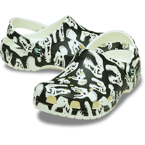 Crocs Toddler Classic Glow Dino Clog - TheSquarePeg