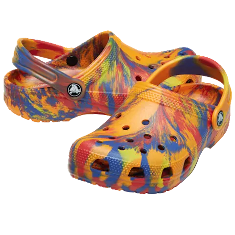 Crocs Kids Classic Marbled Clog