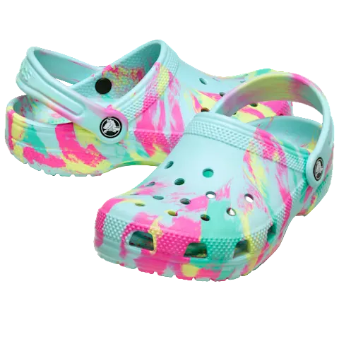 Crocs Kids Classic Marbled Clog