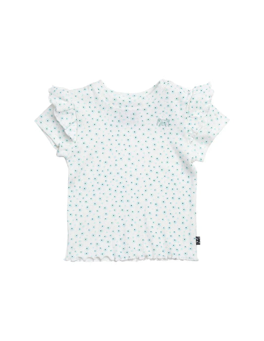 ANIMAL CRACKERS- DITSY RIB TEE