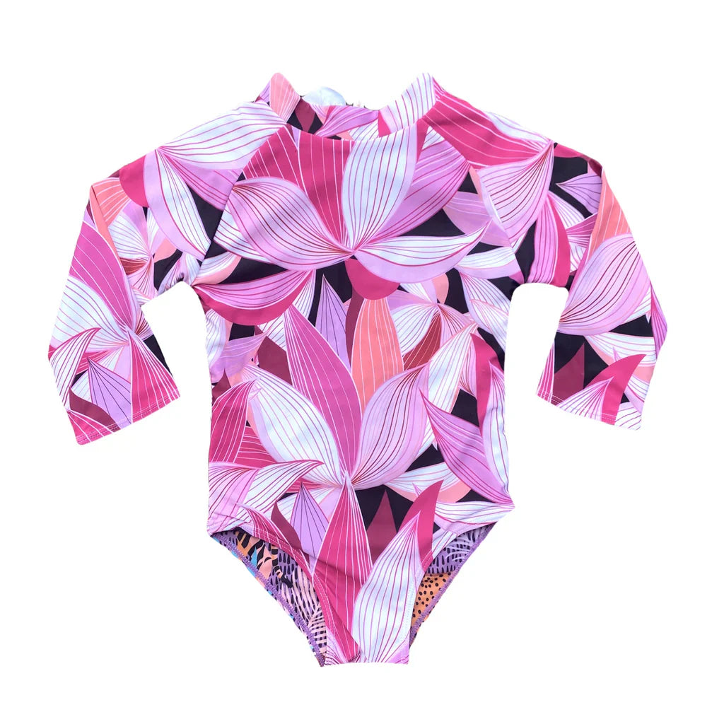 Lotus Pride Reversible One-Piece - Back Zipper Print