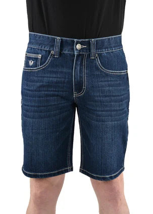 Bullzye Mens Lever Denim Short