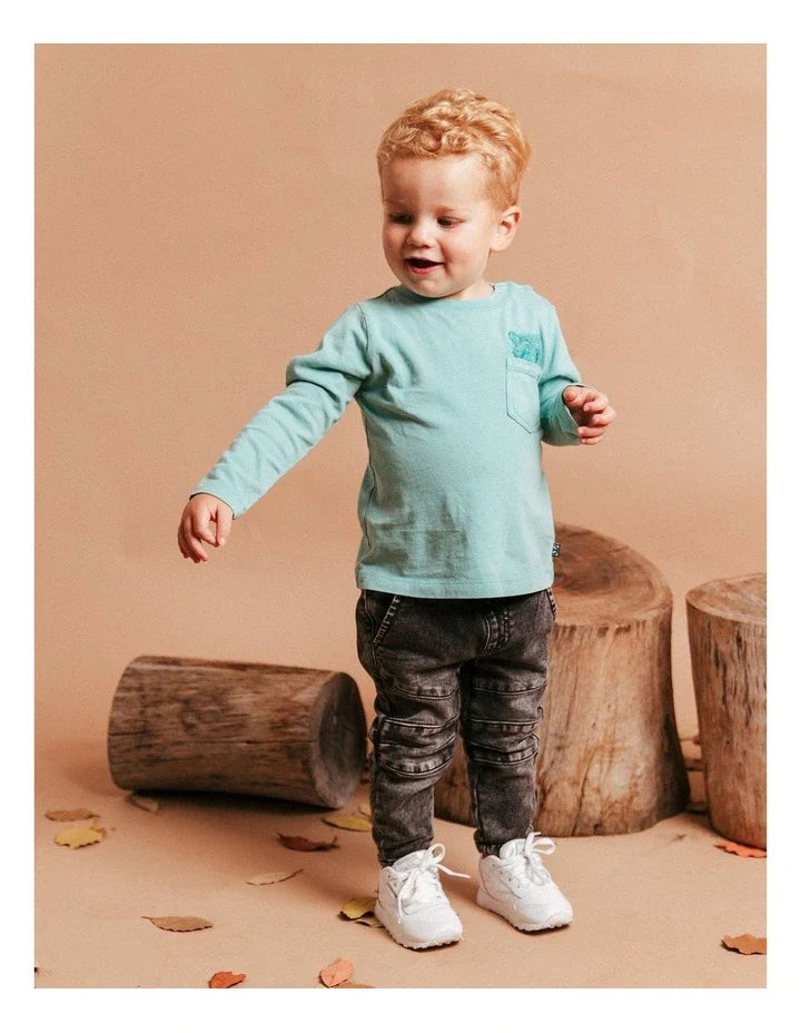 Animal Crackers Raffael LS Tee Mint Baby - TheSquarePeg