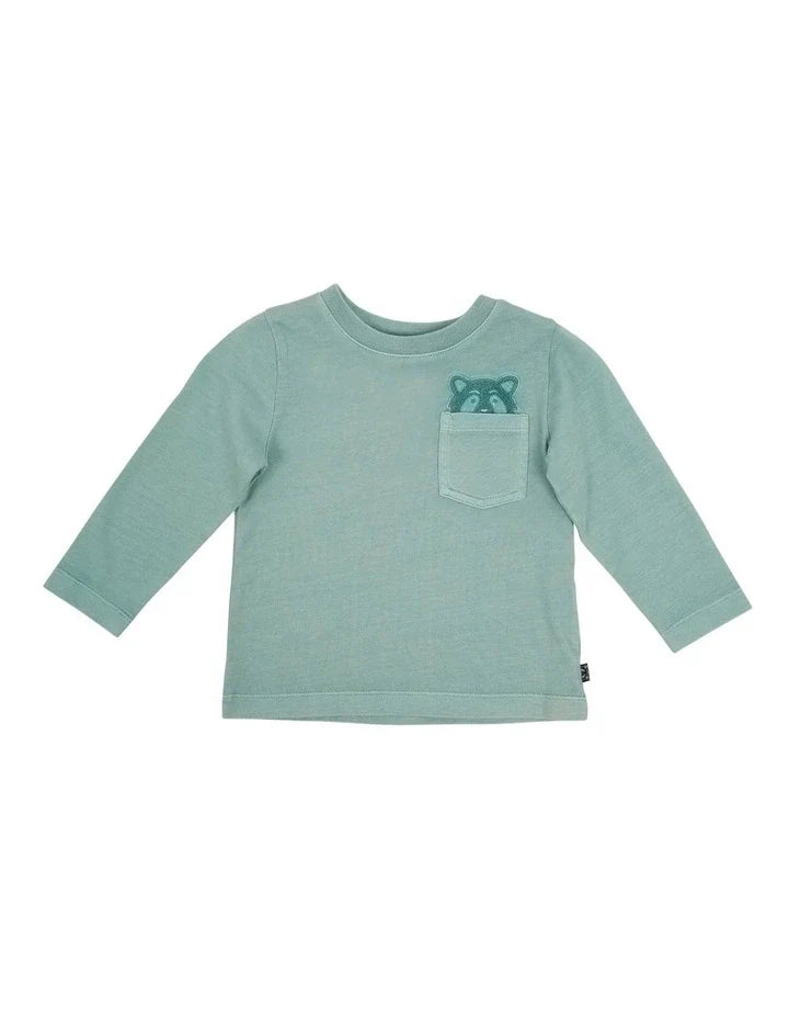 Animal Crackers Raffael LS Tee Mint Baby - TheSquarePeg