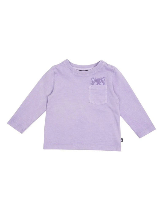 Animal Crackers Raffael L/S Tee Purple Baby - TheSquarePeg