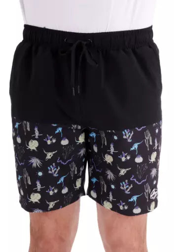 Mens Benny Boardshort Black Multi
