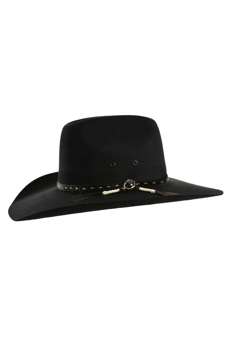 TC Station Wool Felt Hat - Black - TheSquarePeg