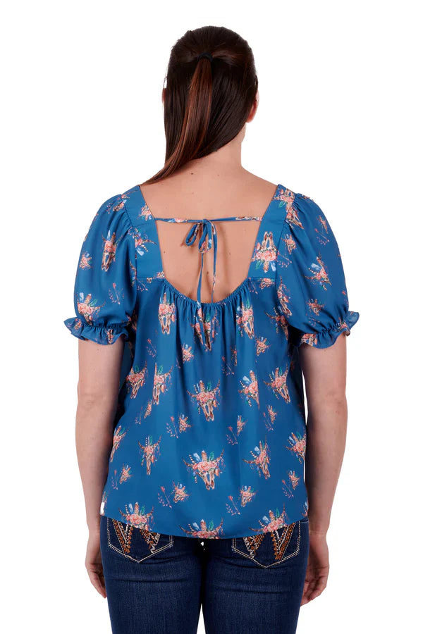 Wrangler Womens Suzette SS Blouse L 8