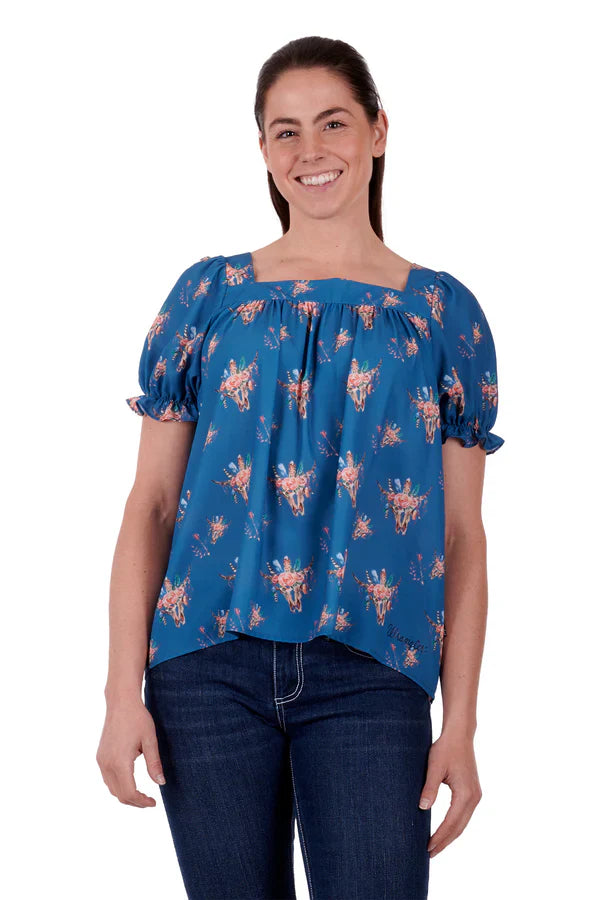 Wrangler Womens Suzette SS Blouse L 8